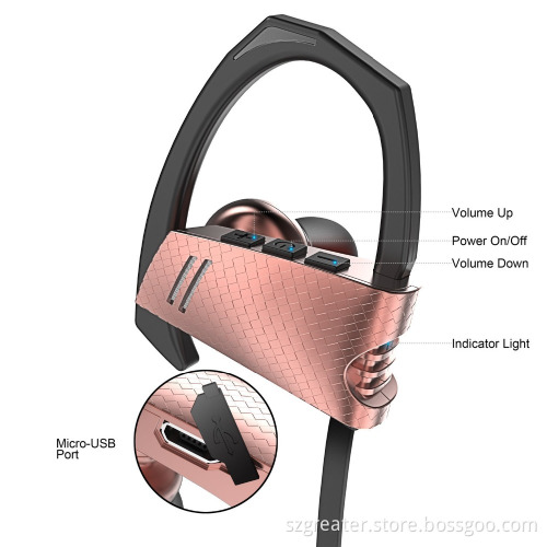 Headband Style wireless Bluetooth headphones ,Noise Cancelling Function bluetooth headset for sport